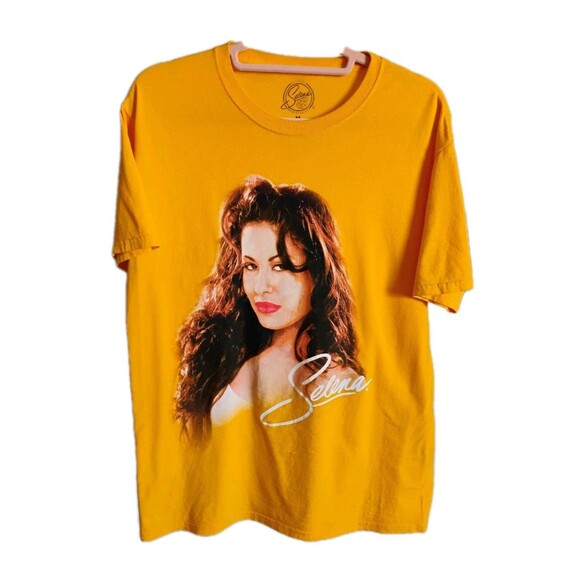 Selena Women's Medium Yellow T-Shirt Vintage Retro Official Tee - Picture 1 of 4